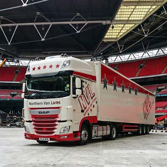 NVL Truck in Wembley Stadium